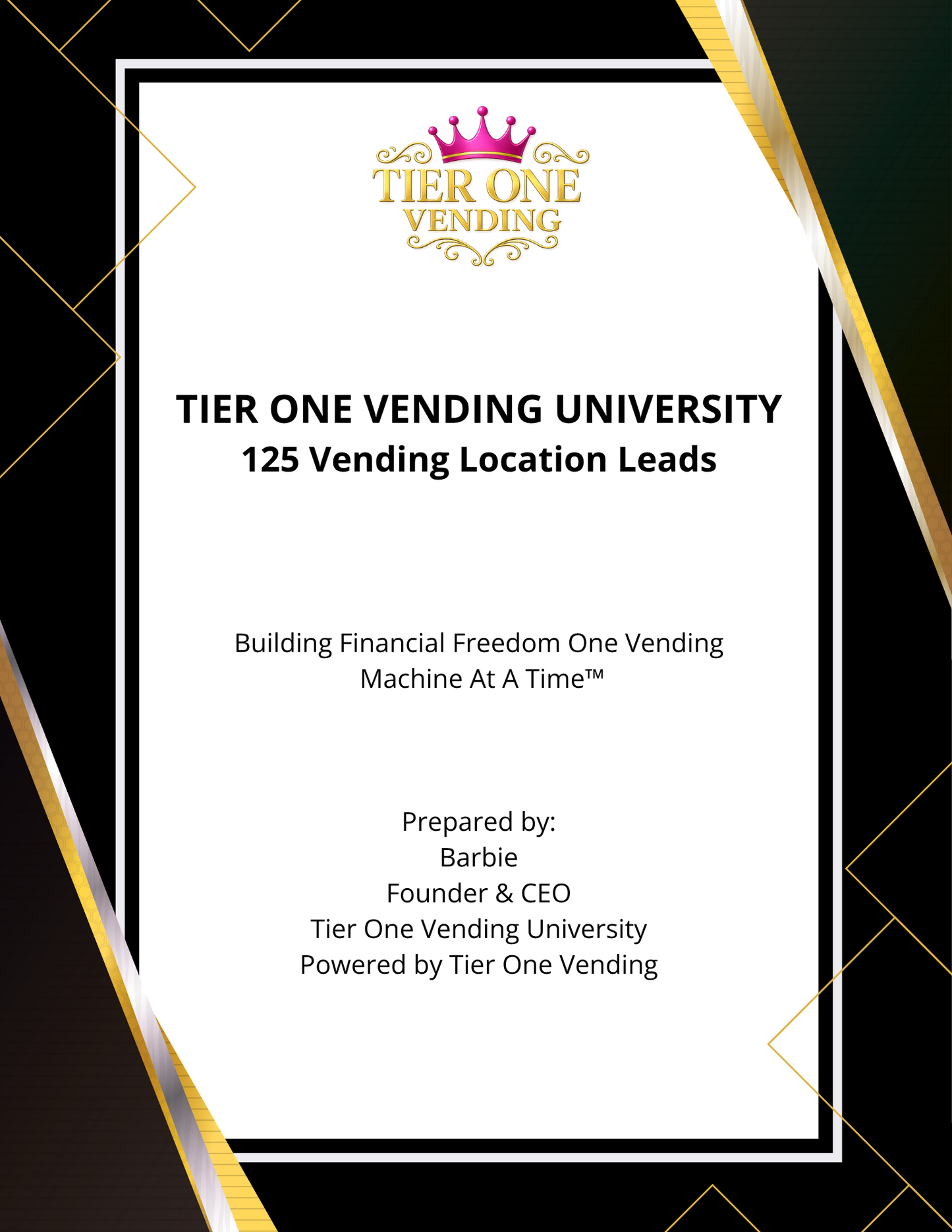 125 Vending Location Leads